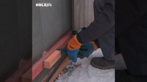 Монтаж прямого планкена из лиственницы