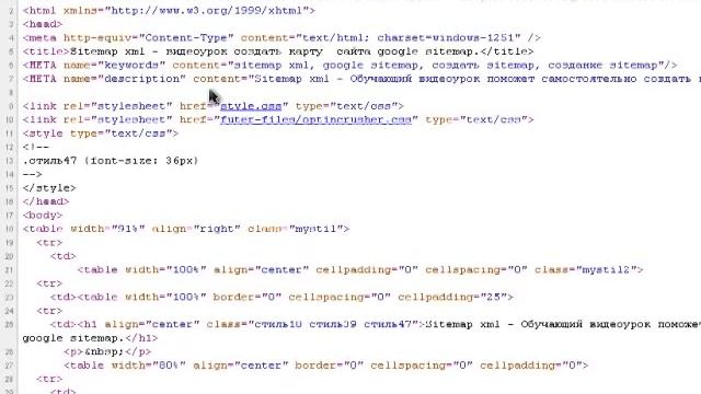 Сниппет - управление и формирование снипита.