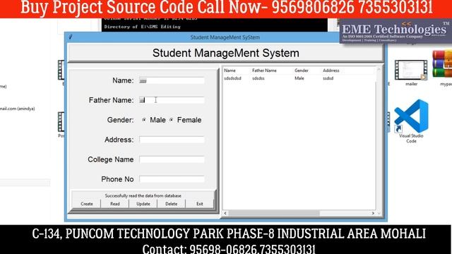 Student Management System Application Project in Python | Download Free Project Source Code