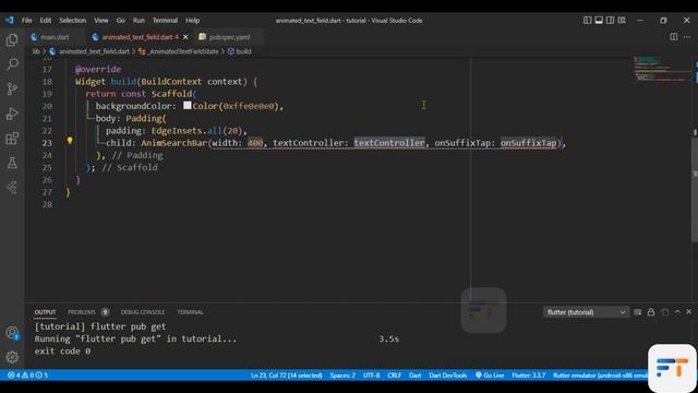 Animated Text Field / Search Bar in flutter | Deeply Explained