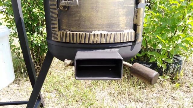 Смокер 4в1, мангал, гриль, печь для казана из газовых пропановских баллонов смотреть онлайн