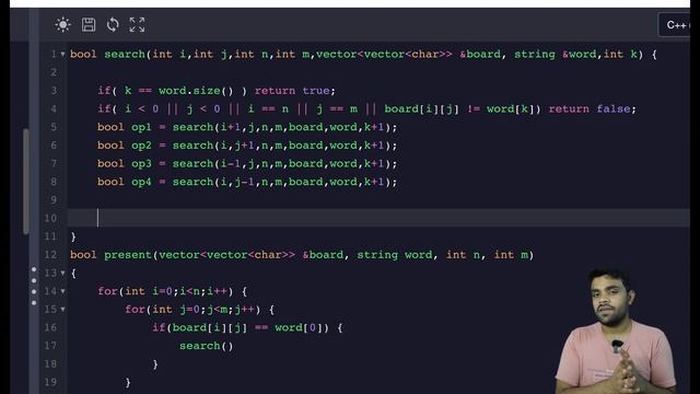 Ep19 - Word search #1 | Recursion | DSA series by Fraz | Notes available in description