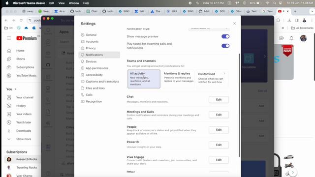 Teams not showing notifications - Mac and Windows  | Teams Chat Notifications in Taskbar