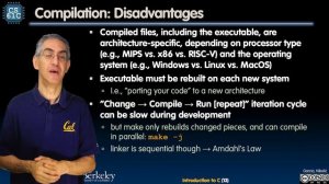 [CS61C FA20] Lecture 03.2 - C Intro: Basics: Compile v. Interpret