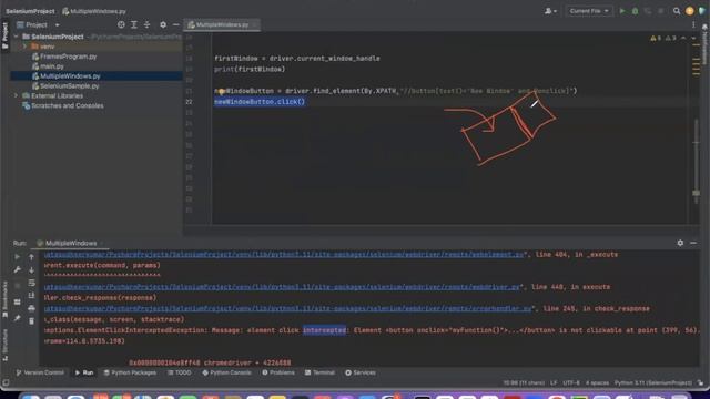 Python Selenium   Multiple Windows Handling
