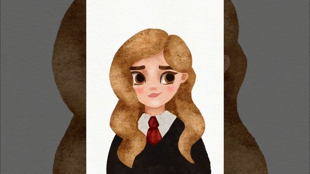 Рисуем Гермиону / Hermione Jean Granger Speedpaint in Procreate iPadPro / Вселенная Гарри Поттера