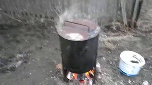 Коптильня из бойлера