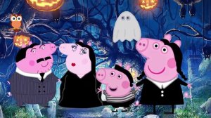 PEPPA PIG HALLOWEEN FAMILY FINGER  NURSERY RHYMES La Fiesta de Halloween en Casa de