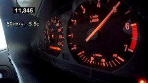 BMW3 (E36)1.8  - ACCELERATION 0-100km/h // РАЗГОН Е36 1,8 (ГАЗ)