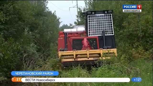 Расчистка просек мульчером в рамках подготовки к ОЗП