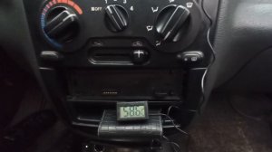 Печка Ланоса греет! Измерение температуры.