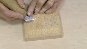 Геометрическая резьба по дереву. Урок для начинающих, часть 3. Элемент "Сияние".