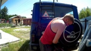 Самосвальный, самодельный прицеп для УАЗ.