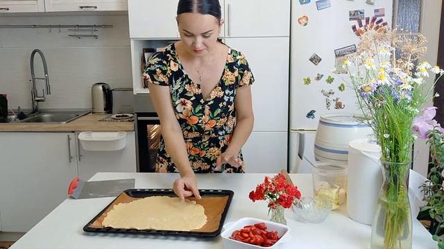 Любимый десерт с клубникой/