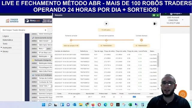 ✅LIVE DE FECHAMENTO E SORTEIO DE R$1.504,57 EM PRÊMIOS BINARY E DERIV - CURSO TRADER CONSISTENTE смотреть онлайн