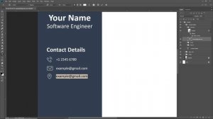 How to Create Resume in Adobe Photoshop | CV Design in Photoshop