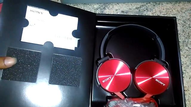 SONY MDR xb450ap STEREO HEADPHONE RED UNBOXING AND REVIEW смотреть онлайн