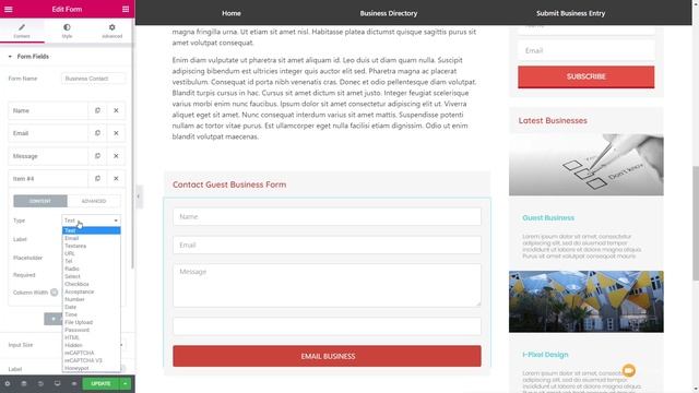 Elementor Dynamic Forms with Elementor Pro