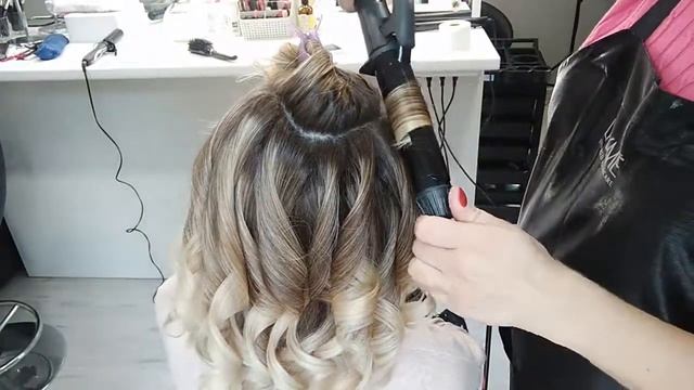 Накрутка на плойку 32 мм.