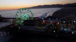 This is The Santa Monica Pier at the Santa Monica State Beach in Beautiful California