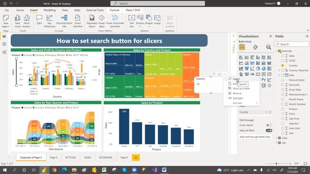 TIP TO ADD SEARCH BUTTON FOR SLICER IN POWER BI