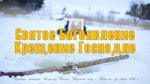 ПРОПОВЕДЬ. БОГОЯВЛЕНИЕ, Крещение Господне, прот. Владимир Колосов, 2018.