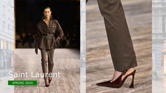 Saint Laurent Мода Весна-лето 2024 в Париже - Стильная одежда и аксессуары