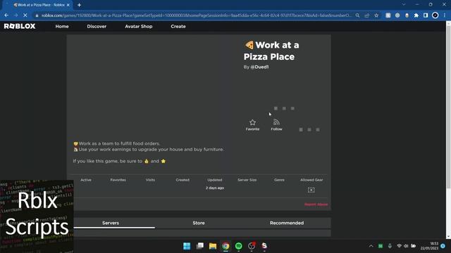 ? WORK AT A PIZZA PLACE- FREE ROBLOX SCRIPT/HACK - AUTO FARM ALL JOBS - EASY MONEY FARM - PASTEBIN смотреть онлайн