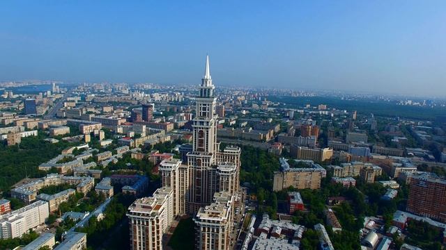 ЖК Триумф Палас с высоты птичьего полета / Дон-строй / Восьмая сталинская высотка смотреть онлайн