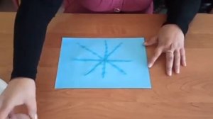 Мастер класс по нетрадиционному рисованию,, Снежинка".