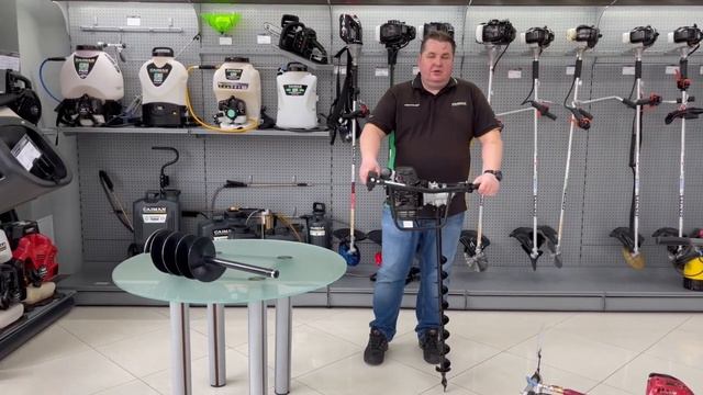 Мощный мотобур. Бур бензиновый (двигатель) Caiman PD50 обзор и тест смотреть онлайн