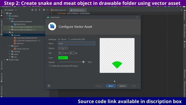 SNAKE GAME IN ANDROID STUDIO [ KOTLIN ] SOURCE CODE WITH STEP-BY-STEP GUIDE