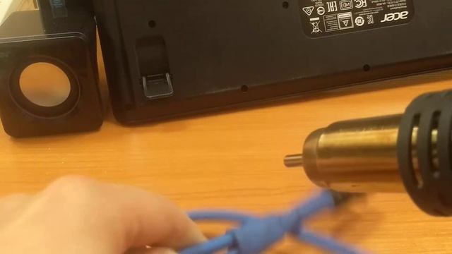 Термоусадка. Работа с термоусадкой на межблочном кабеле.
