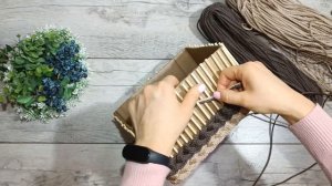 ?МИНИМАЛЬНЫЕ ЗАТРАТЫ,А ВЫГЛЯДИТ ОЧЕНЬ ДОРОГО? ИДЕИ ИЗ КАРТОННЫХ КОРОБОК?КОРЗИНА СВОИМИ РУКАМИ