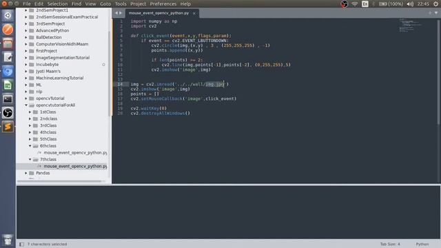 OpenCV Python Tutorial For Beginners 9 - More Mouse Event Examples in OpenCV Python