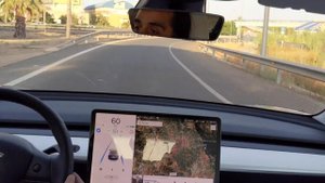 Тесла Модель 3, тестируем автопилот. Простой уровень