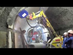 Демонтажная машина Brokk 260. Ремонтные работы в тоннеле