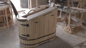 Приемка кедровой полулежачей фитобочки Ладья (в Армавир Власенко)