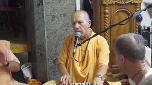 HH Bhaktivaibhava Swami | Kirtan | Jhulan Yatra - Deities on a swings