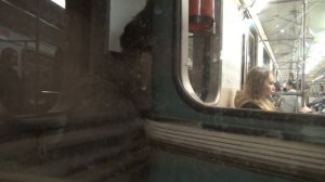 Поездка на поезде метро Номерной Каширская-Варшавская