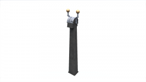 3D model. Machine telegraph B. Машинный телеграф.