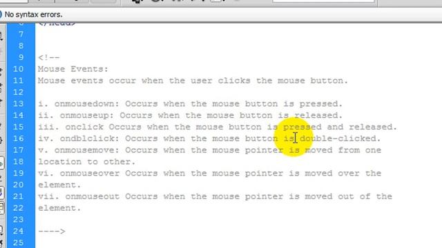 Part:15 (Mouse event in Javascript) JavaScript tutorial for Beginners in Urdu/Hindi by Haris Ahsan