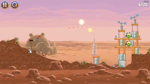 Angry Birds Star Wars 3 уровень смотреть онлайн