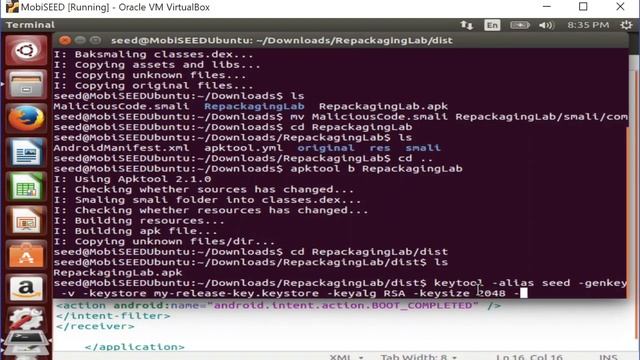 Android Repackaging Attack Lab