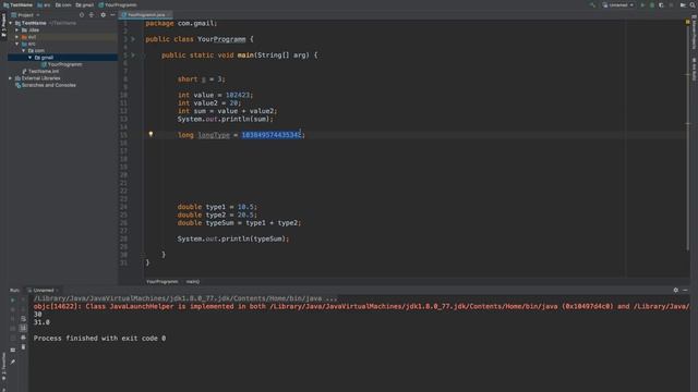 JAVA с нуля, вебинар №1. Основы Java. Основы работы в Idea IDE. Типы данных и базовые операторы. смотреть онлайн
