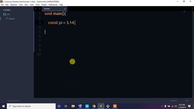 07. Dart programming bangla tutorial (Const , Final)