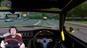 ДИКИЙ ЧАЙЗЕР В ГОРОДЕ - City Car Driving + РУЛЬ