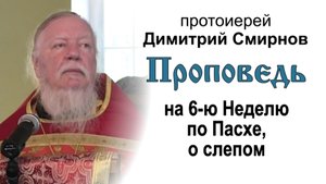 Проповедь на Неделю 6-ю по Пасхе, о слепом (2012.05.20)
