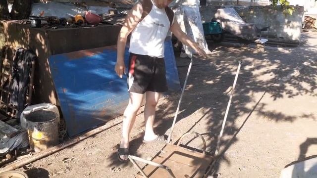 Даем новую жизнь старой тачке! Двухколесная строительная тачка стала лучше новой