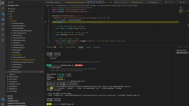 Hướng Dẫn Test Function Và Debug Unit Test Trong VueJS